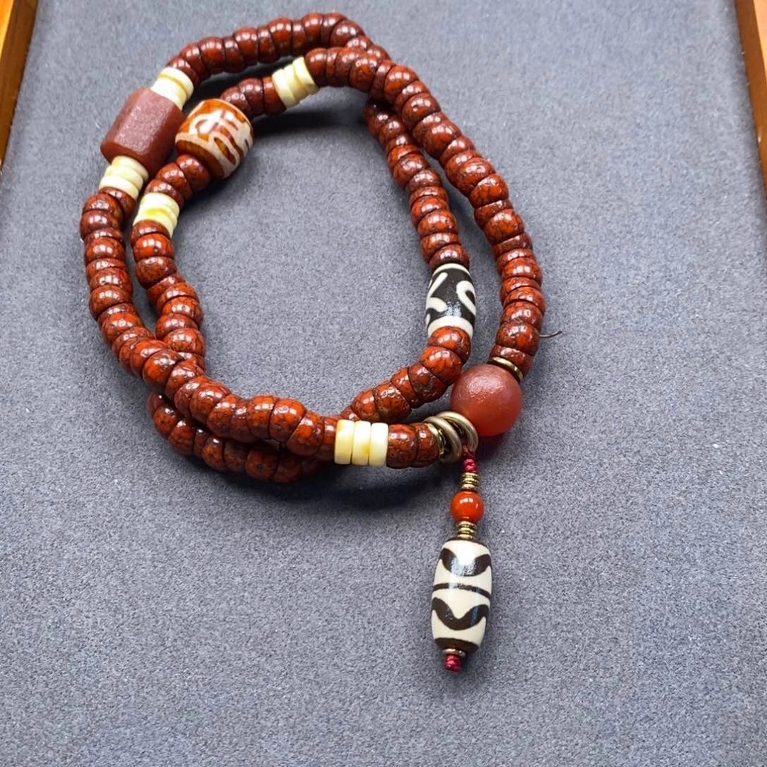 菩提把件未镶嵌星月大肠