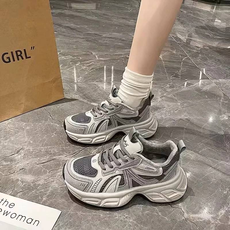 8882时尚百搭早春新款增高老爹鞋双网四季鞋888-26