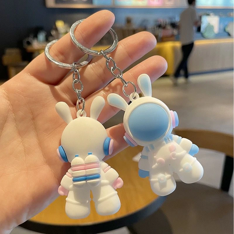 【粉丝专属】太空兔钥匙扣兔子公仔挂件情侣书包挂饰 ins汽车钥匙链