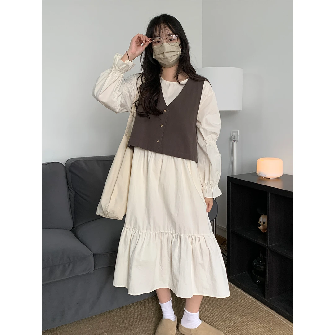 【风信笔记】法式慵懒感蛋糕连衣裙 25年春季新款
