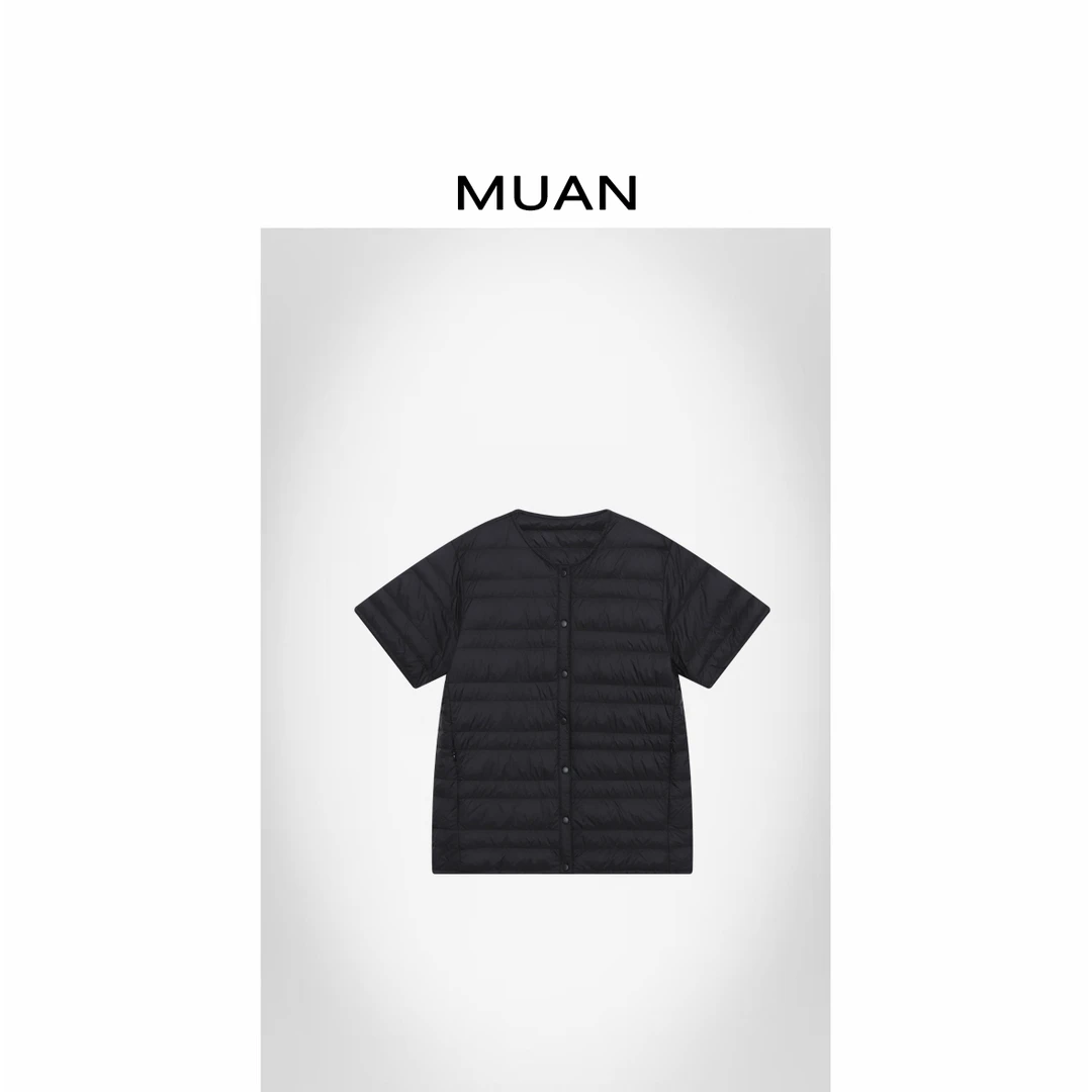 木岸MUAN：《山本羽绒马甲》定制高级宽松羽绒服上衣女D-MJ-F8330