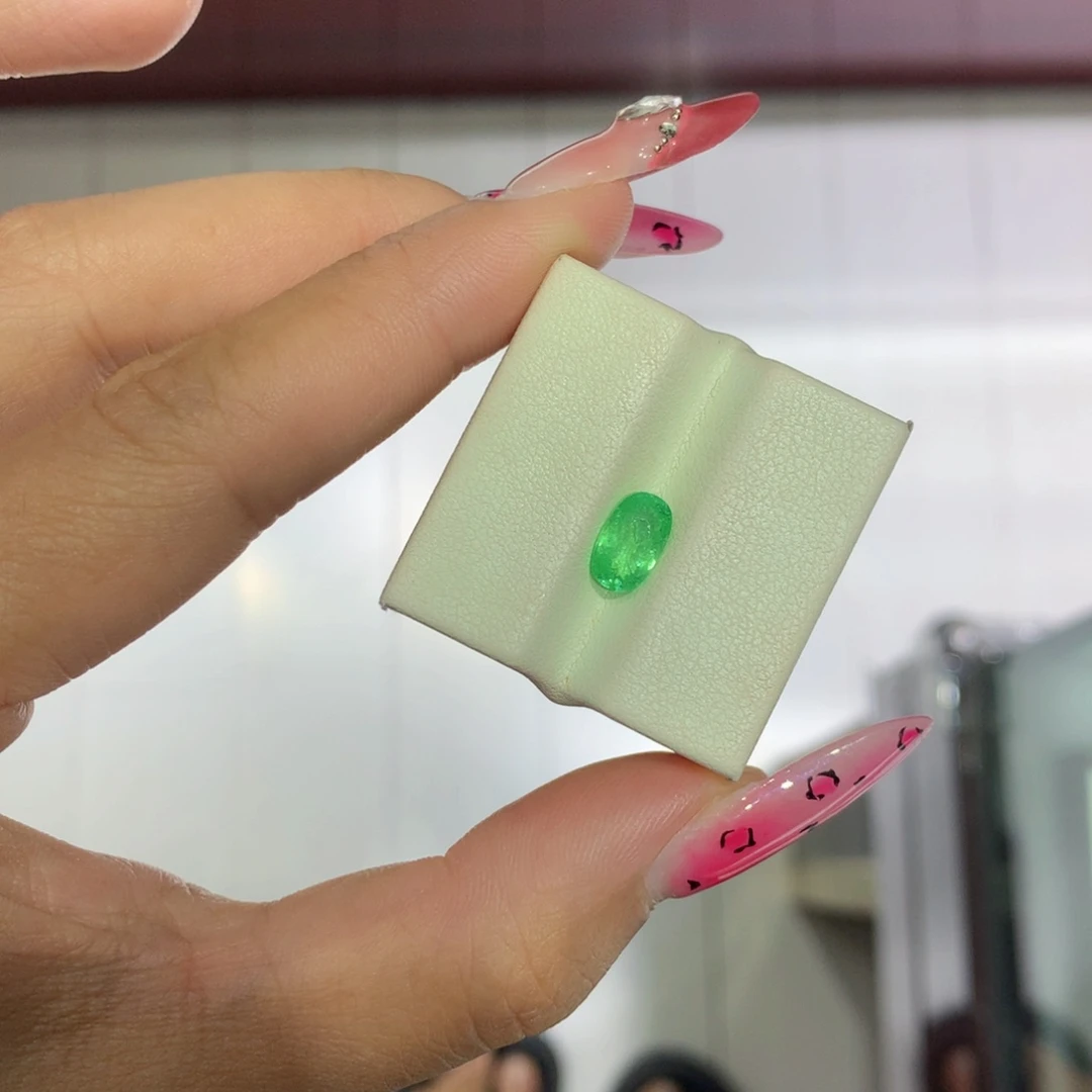 帕拉依巴碧玺珠宝半成品未镶嵌1.33ct 霓虹绿
