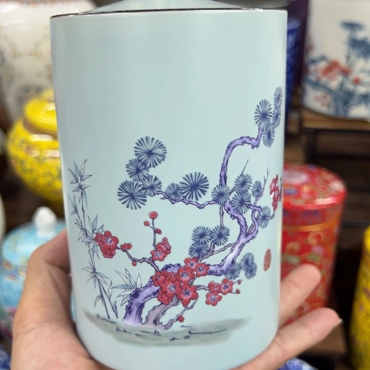 高端陶瓷茶叶密封罐