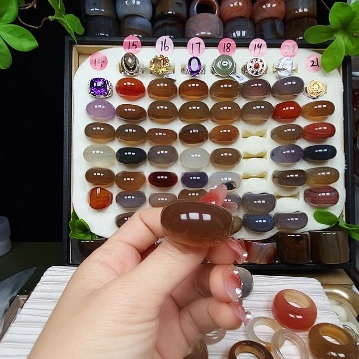 *****玛瑙/玉髓未镶嵌戒指