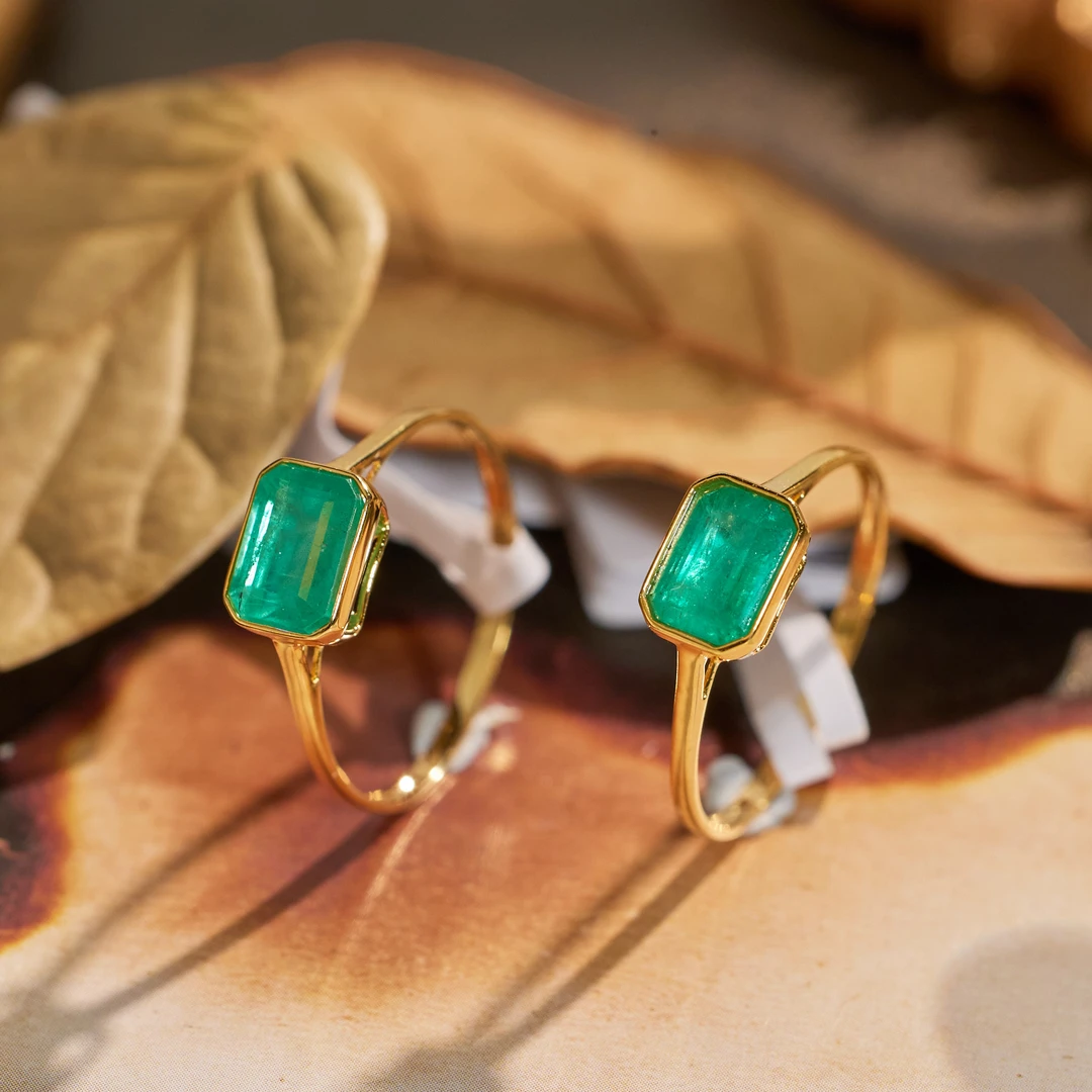 玉峰珠宝【歪歪】祖母绿戒指18K金【S2073】多样性发一