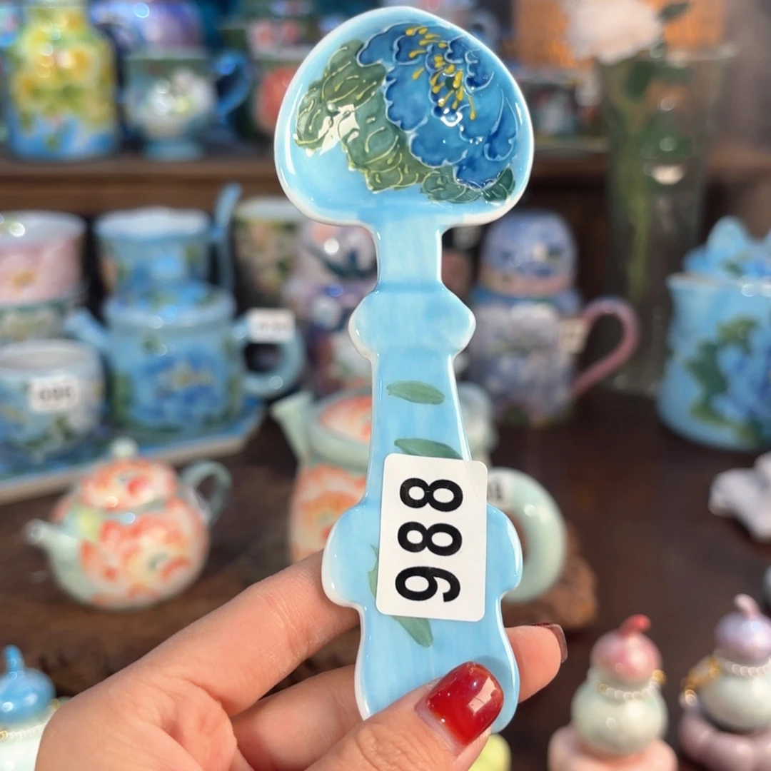 景德镇手绘高温釉下彩陶瓷茶具