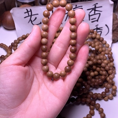 檀香木手串/手链檀香0.8/25单圈顺纹