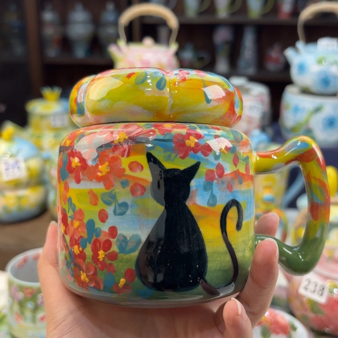 景德镇手绘高温釉下彩陶瓷茶具