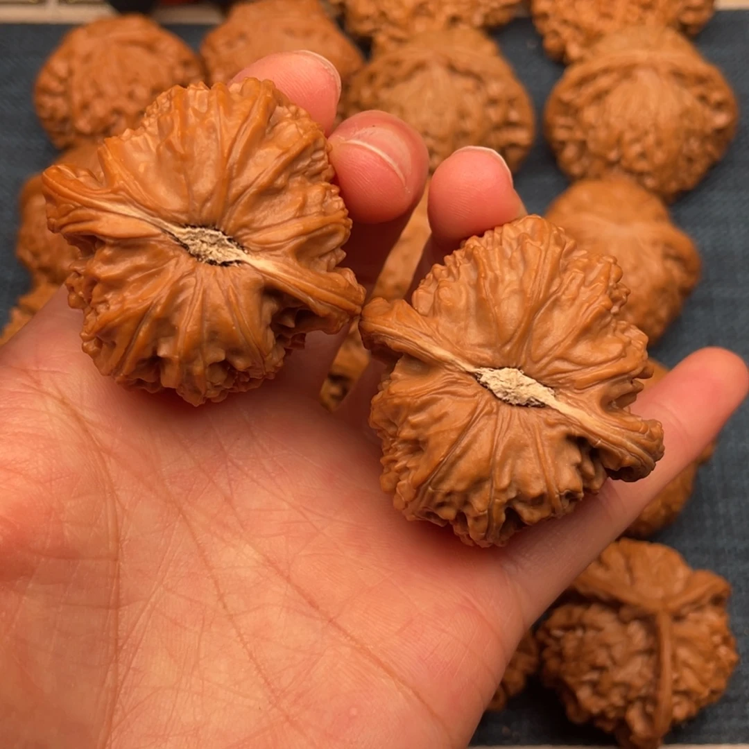 把件文玩核桃43卡姿兰大眼睛球白