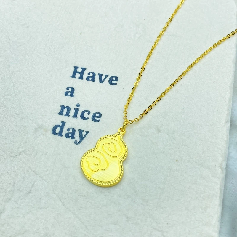 项链 项链 K04173黄色祥云葫芦项链多样性发货47393