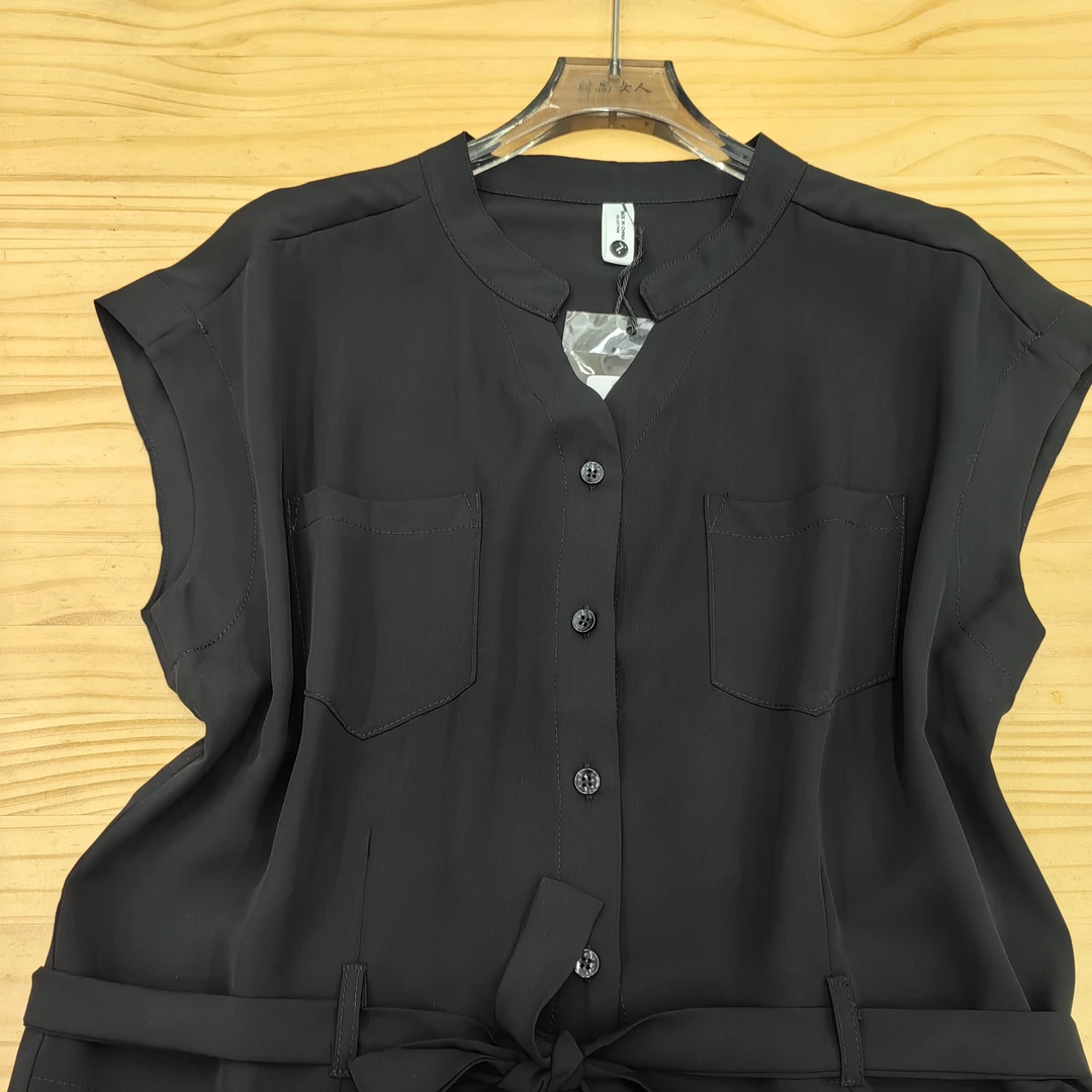 夏季新款宽松减龄显瘦通勤雪纺上衣5826