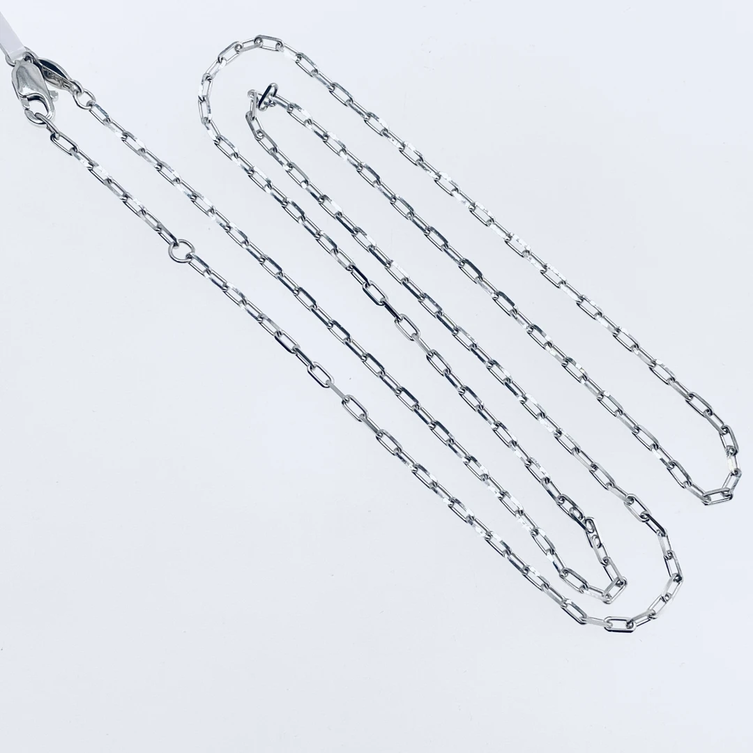 铂金Pt950项链弹簧扣卡O链4克以上