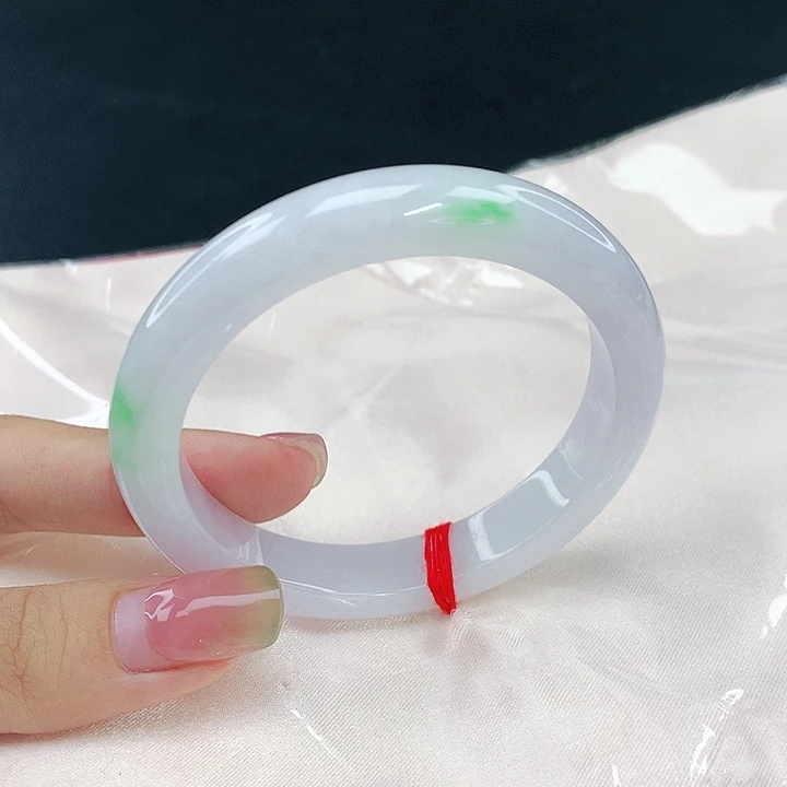 翡翠未镶嵌手镯圈52.8，04124