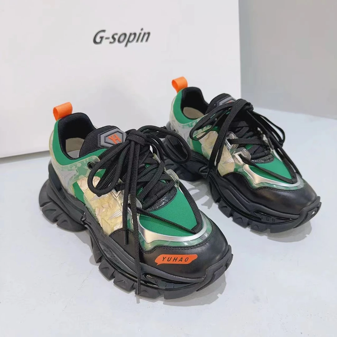 现货C6｜真皮羊垫老爹女鞋｜标准尺码｜2080-1黑