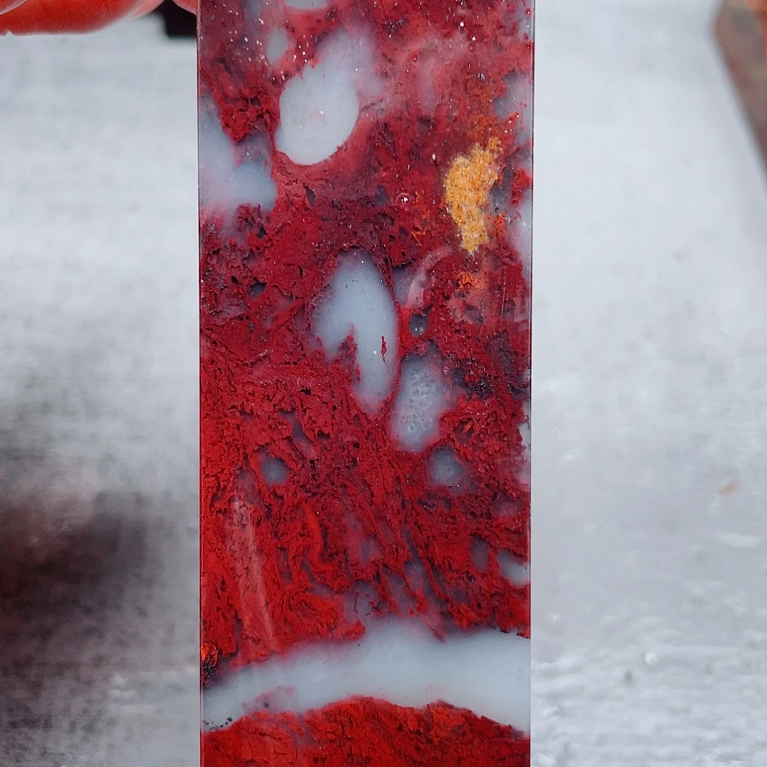 玉桂林鸡血玉印章镇尺21