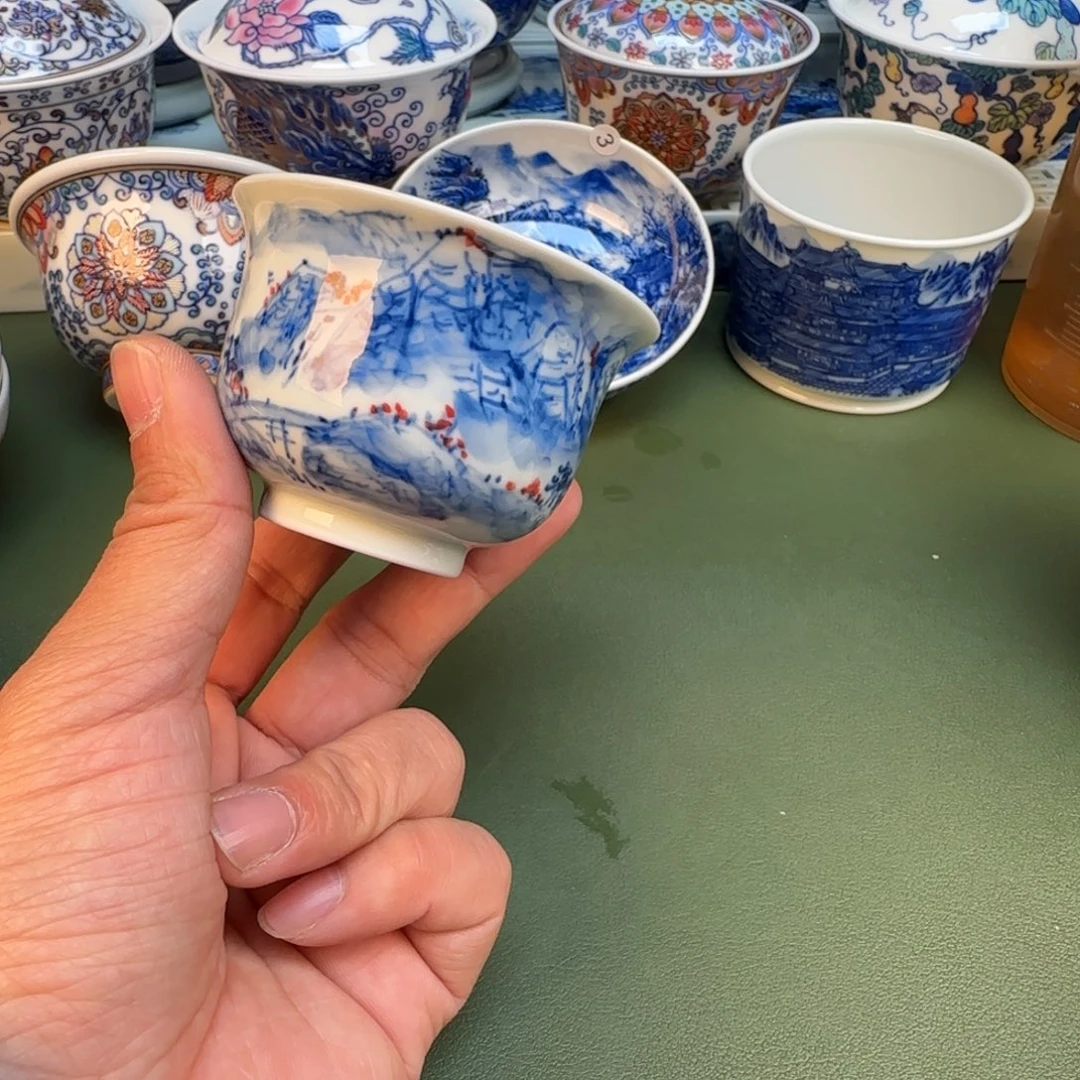 纯手工纯手绘茶具石头49