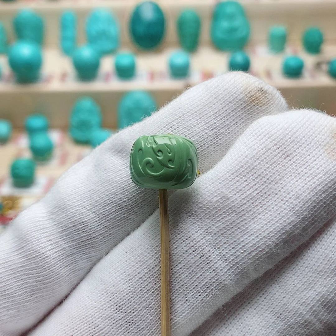 绿松石珠宝半成品未镶嵌
