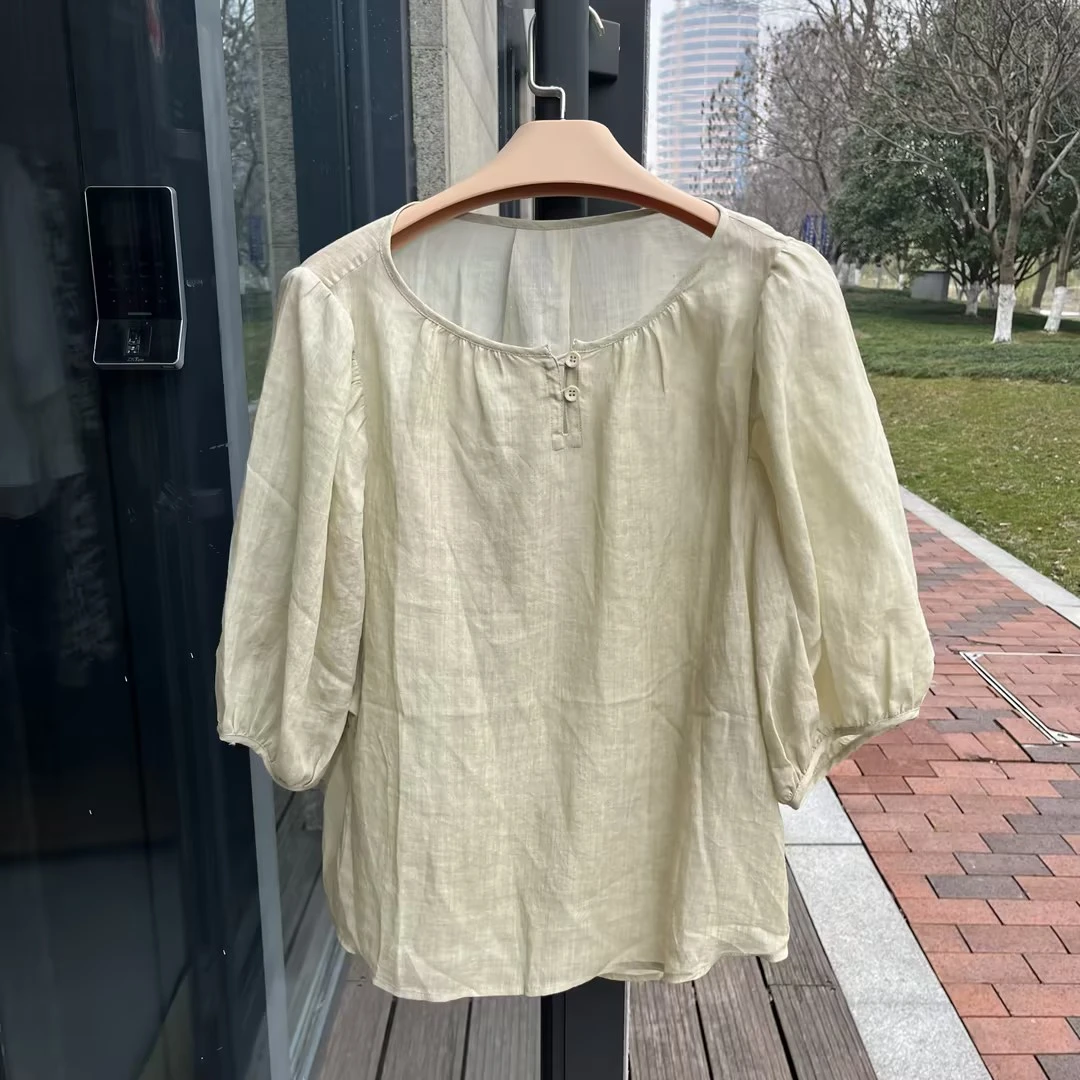 片断2024款中袖上衣衬衫P4B388013E01