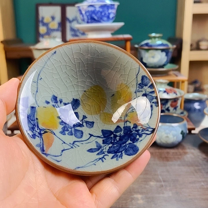 用***0瓷片手工制作工艺精湛等