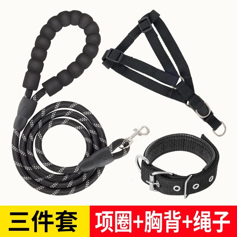 狗狗狗胸背狗链子金毛泰迪狗绳遛狗宠物遛狗狗窝