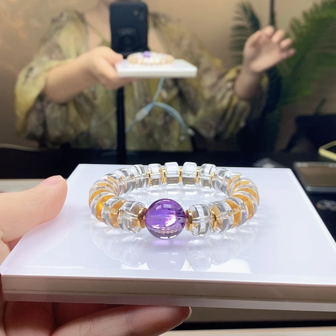 银S925镶嵌水晶手链