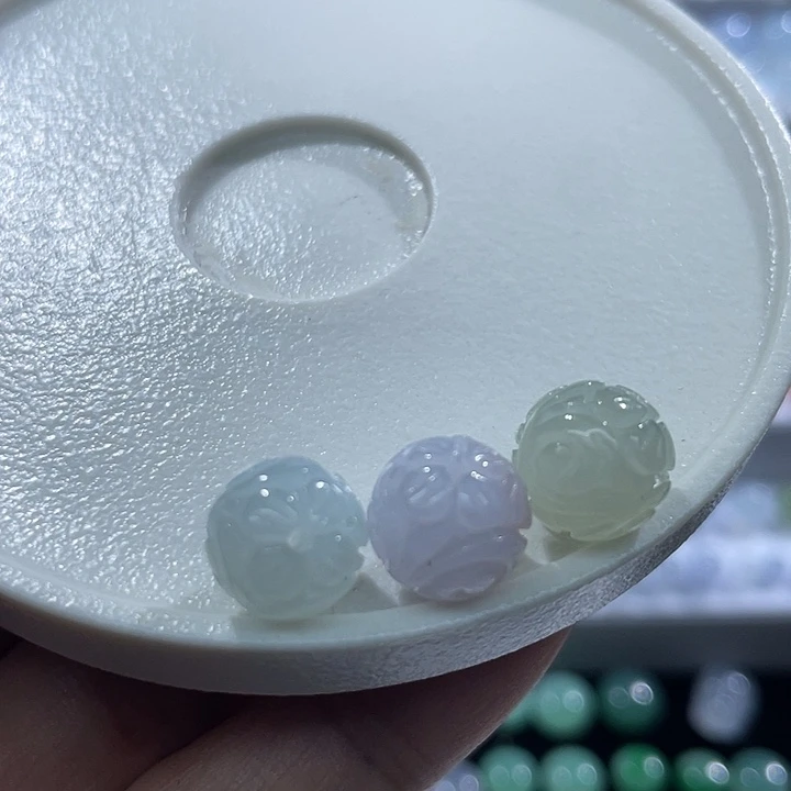 翡翠散珠翡翠回纹珠