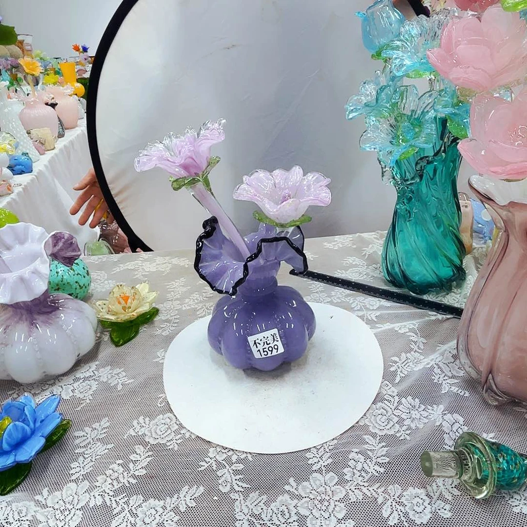 不退不换琉璃花瓶花器艺术品