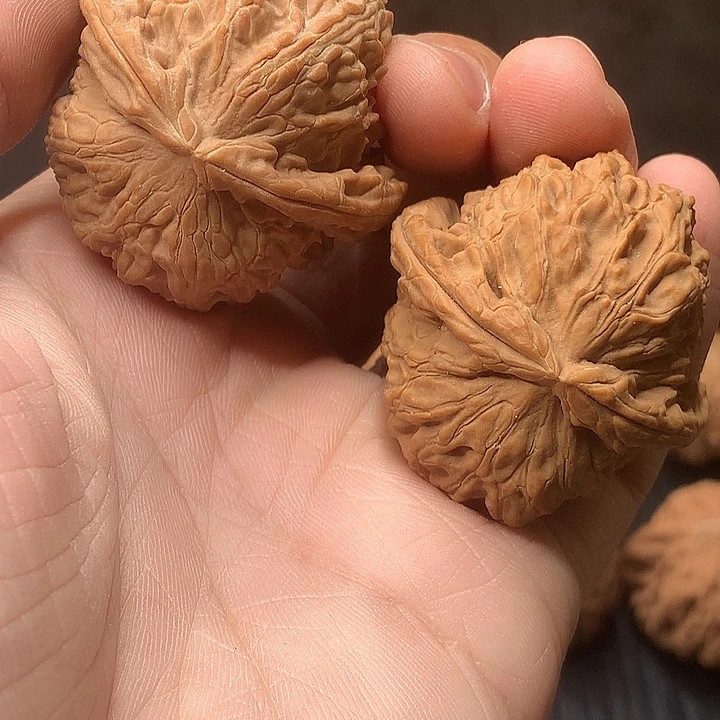 吊坠文玩核桃41飞棱白狮子