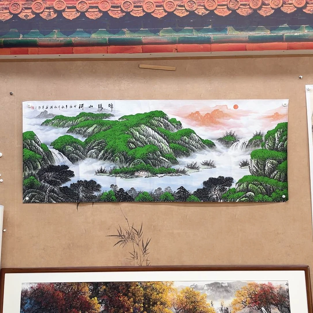 国画手绘国画，精品山水，放漏