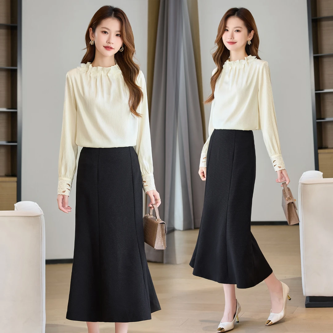 休闲时尚名媛风气质套装女2025年春秋新款修身显瘦优雅大气两件套