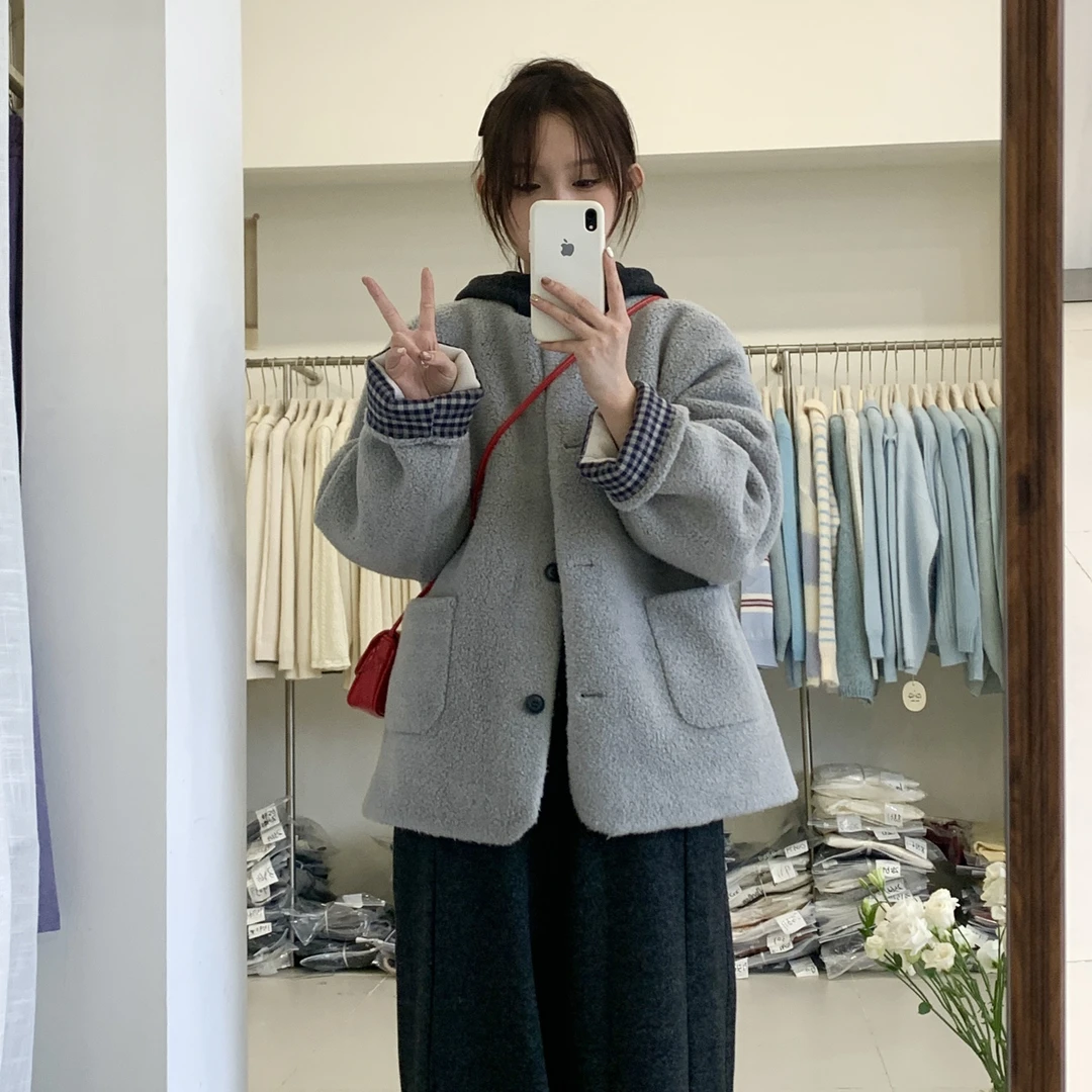 【Maomao】皮毛一体显瘦外套