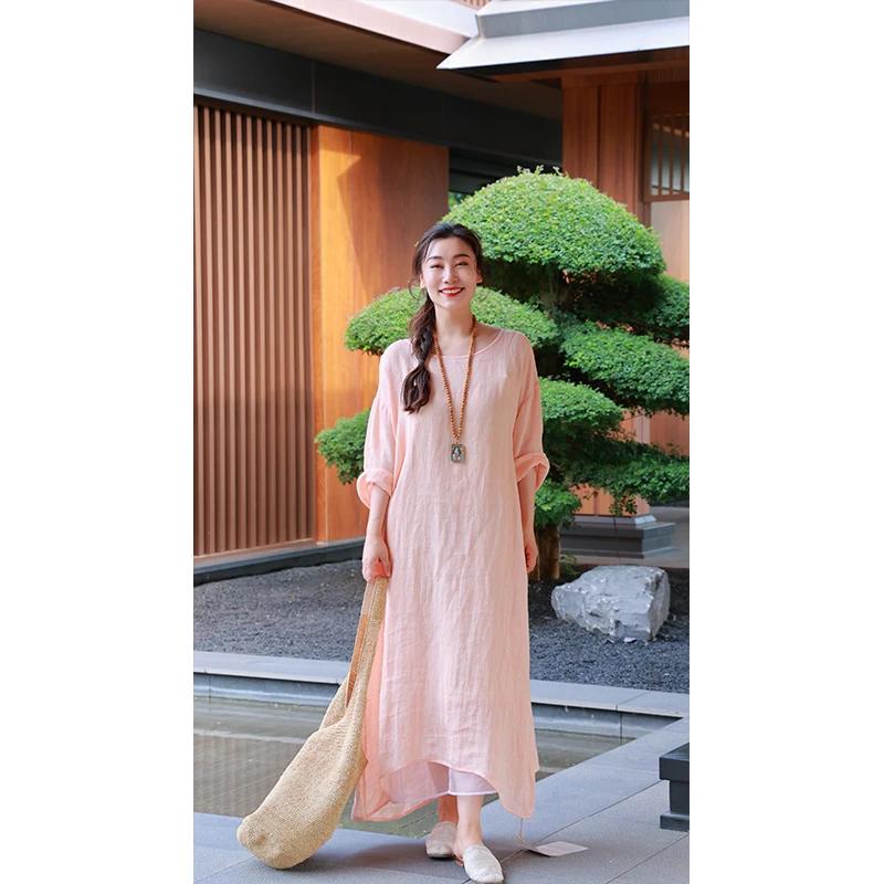 【抖音专属】连衣裙（20707175B-朱颜酡）