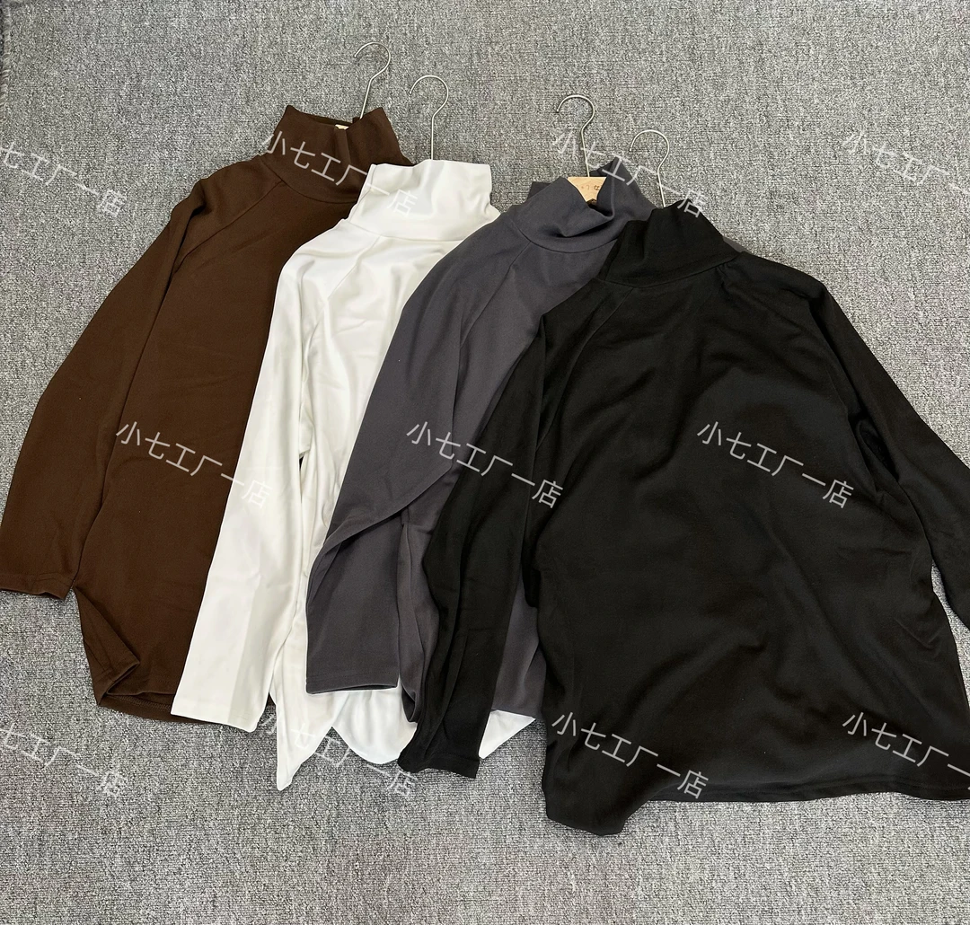 9138——秋冬中长百搭宽松高领绒衫上衣