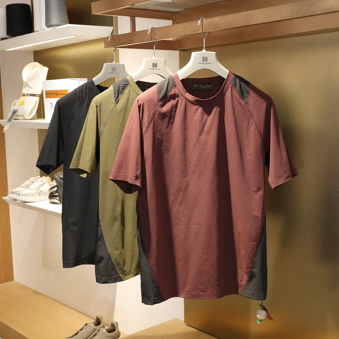 山系户外2025夏季新款男士跑步运动健身吸湿速干运动短袖T恤1066