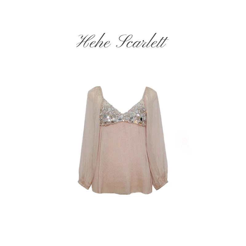 【2月第一期】你的呵呵丨浪漫肌理破碎冰晶轻盈冷雾感上衣/连衣裙