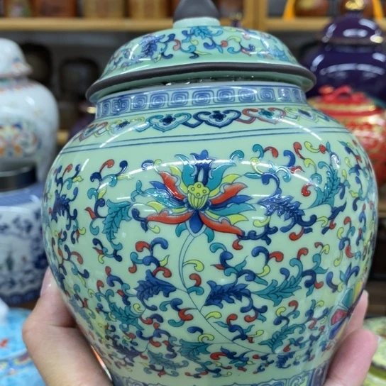 瓷片陶瓷茶叶罐密封罐