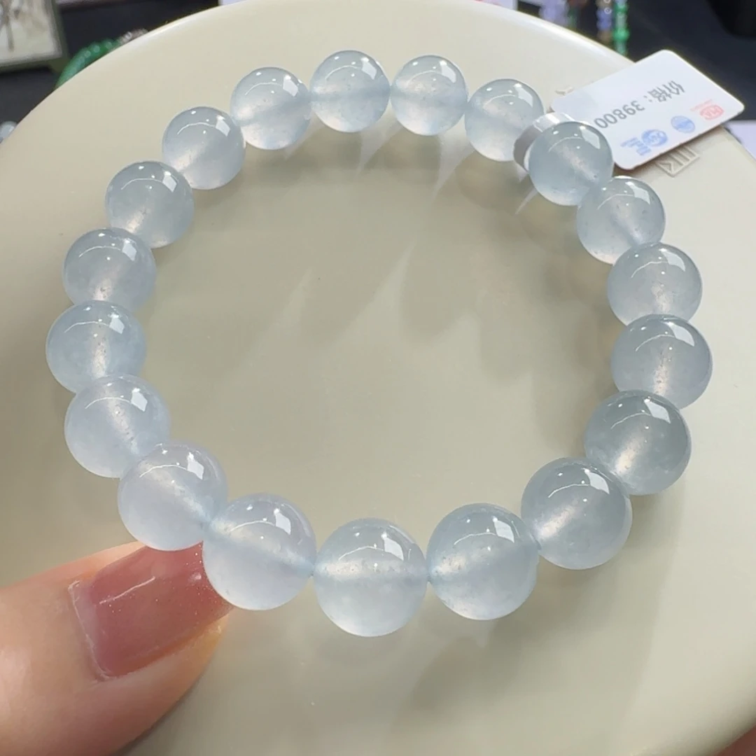 未镶嵌手链翡翠高冰蓝钢手串卡10 高级！漏！