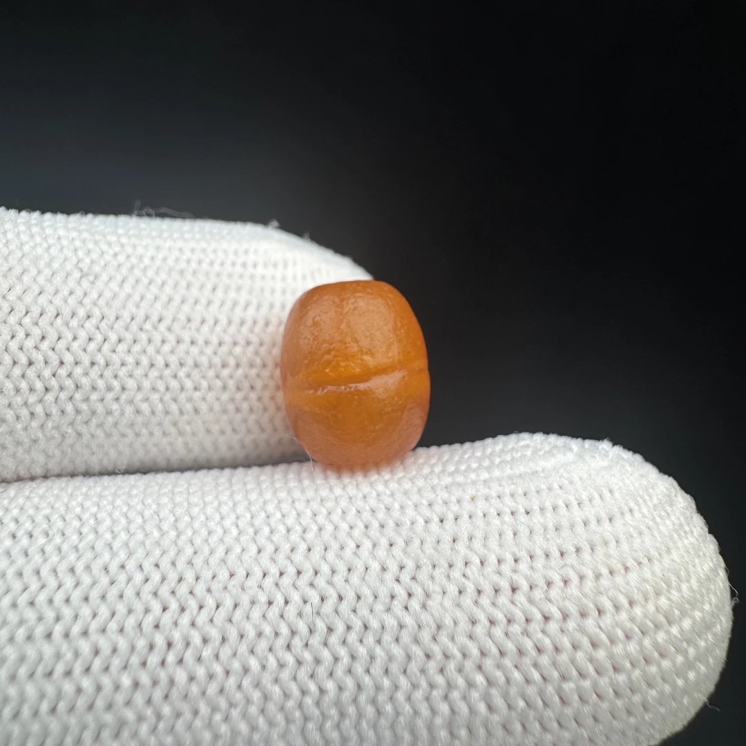 A7056天然蜜蜡 枣珠 9.2*10.8mm支持复检