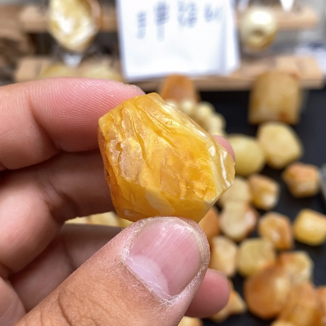 拾***修定制琥珀未镶嵌天然蜜蜡原石加工不退不换