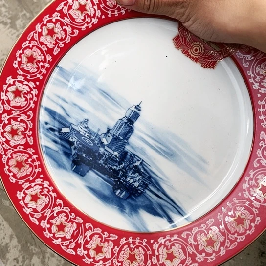 盘9寸盘一个陶瓷陶瓷