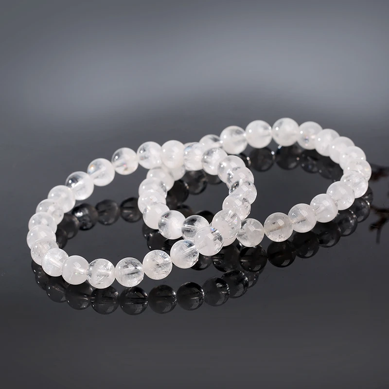 天然婚纱幽灵喜马拉雅共生幽灵水晶7.8-8mm单圈142多样性发其一