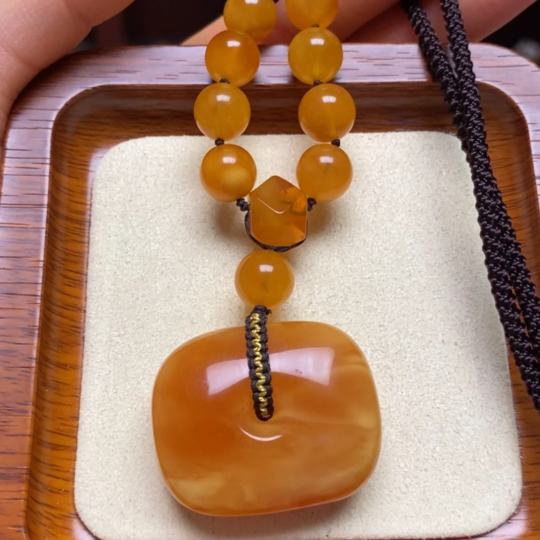 【闪购商品】蜜蜡颈饰未镶嵌项链
