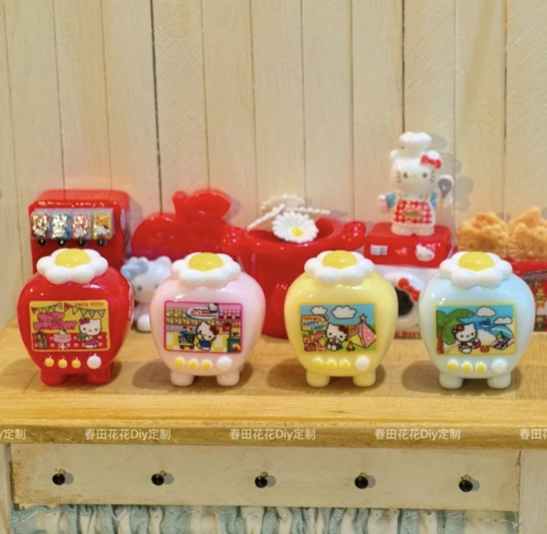 【春田花花】Kitty花花电视机树脂食玩配件