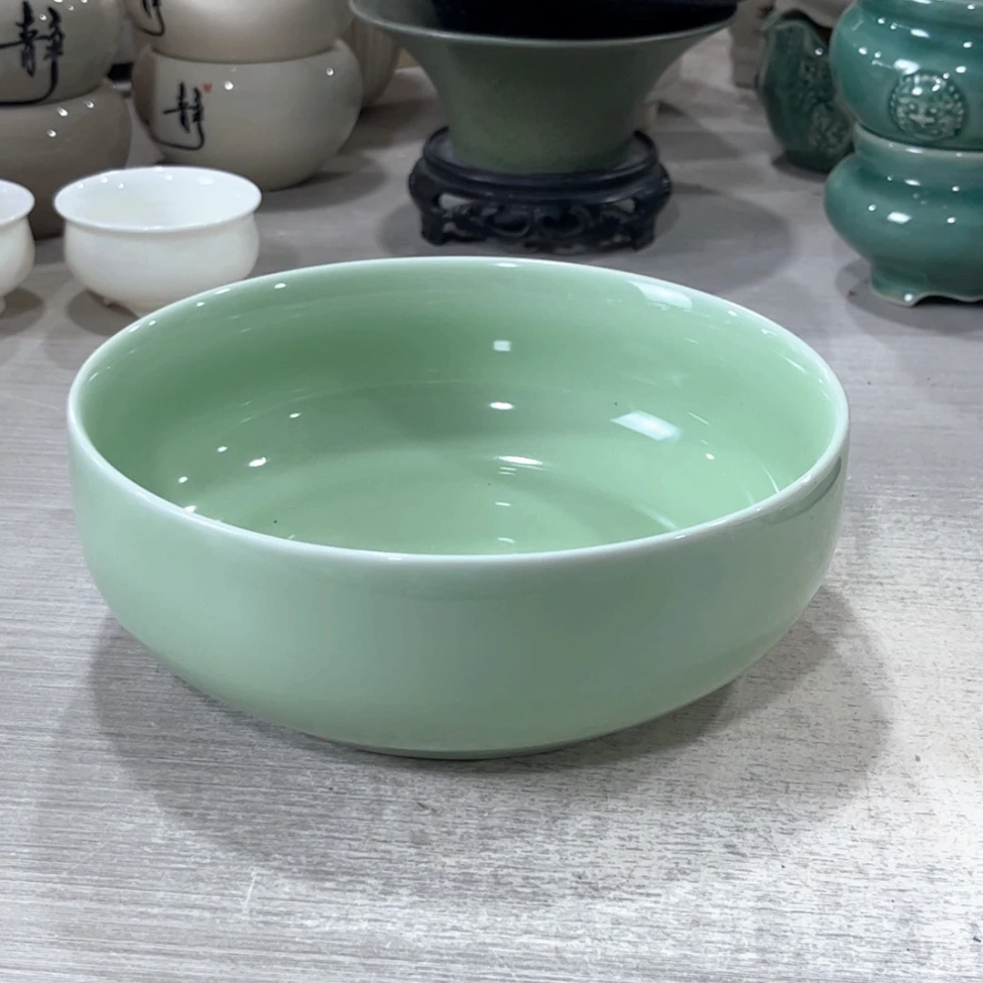 口径  19*7.5厘米陶瓷绿植多肉微瑕无孔花盆