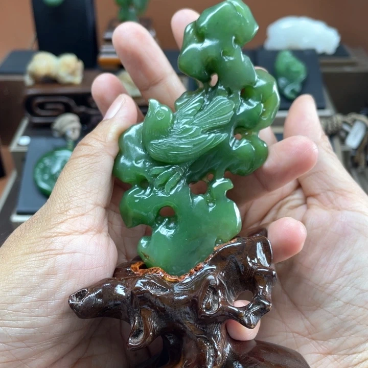 和田玉未镶嵌吊坠(不含链)