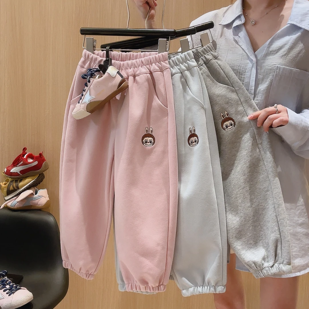 【实体品质内里跟色】男女童秋装卫裤休闲裤运动风外穿洋气宽松韩版