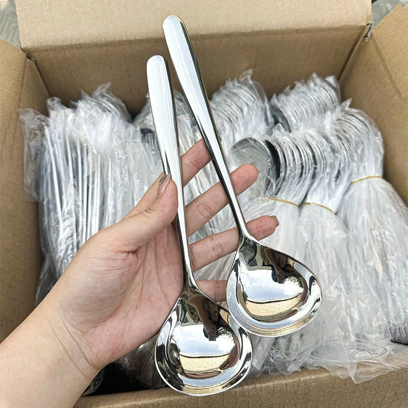 新款高颜色空心柄大汤勺家用嗦粉勺分餐勺公用勺大头勺