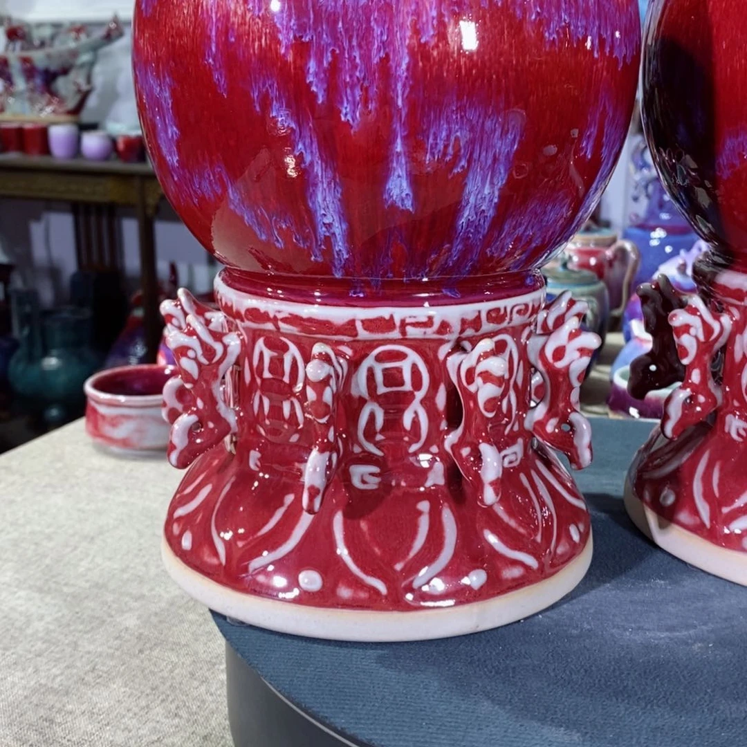 摆件小*弟神垕镇原产地钧瓷！