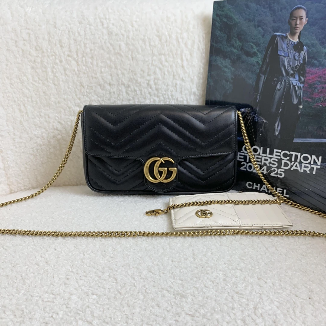 99新 GUCCI/古驰 壹臻/ Gucci 黑金马蒙二合一/67907994