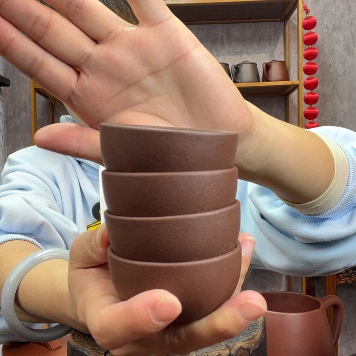 茶杯紫砂原矿紫砂